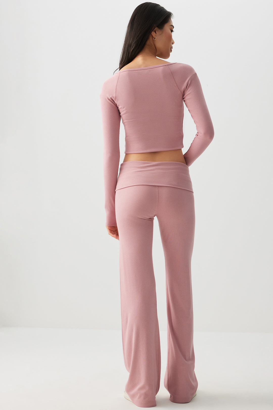 Super Stretch Fold Over Flare Leggings