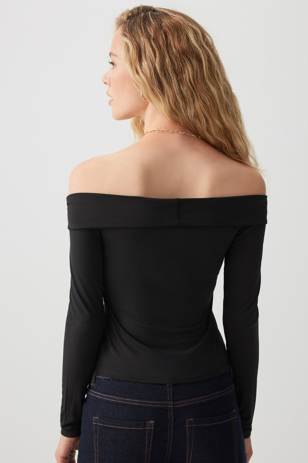 Twist Front Off Shoulder Top