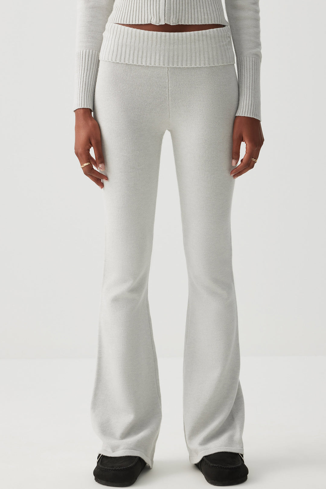 Pantalon évasé à taille repliable