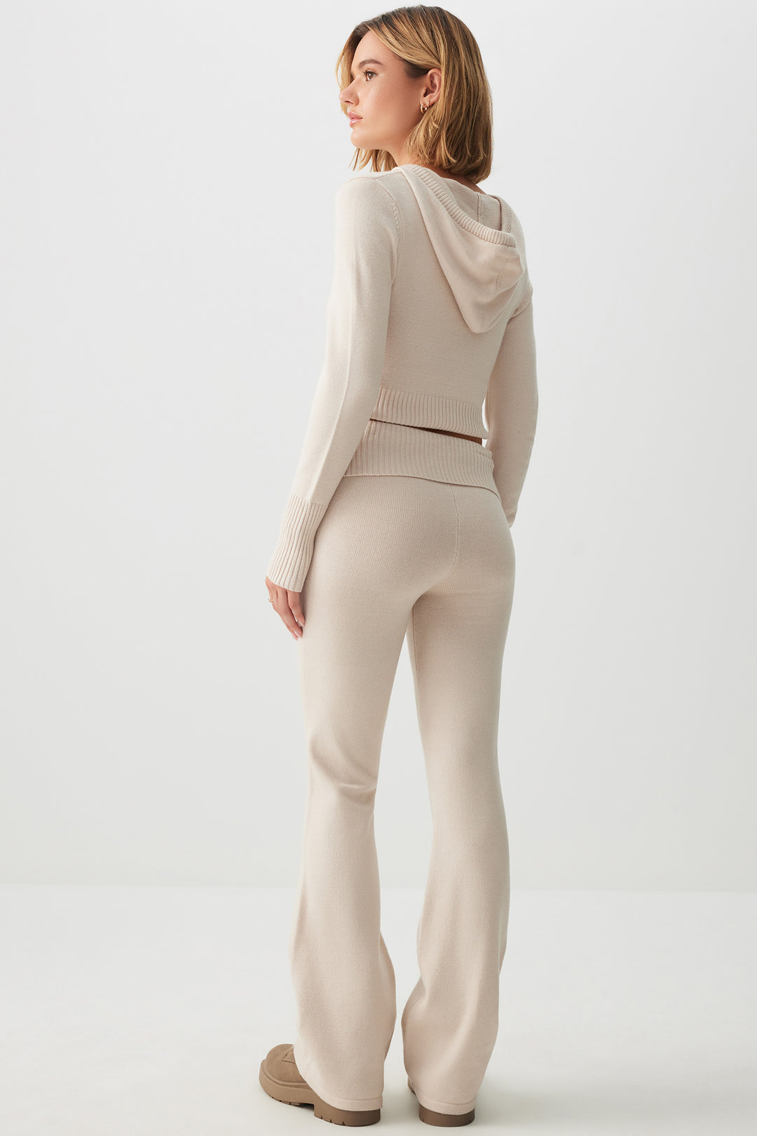 Pantalon évasé à taille repliable