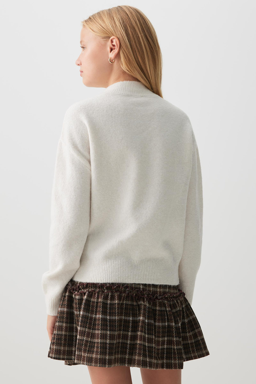 Jacquard Crew Neck Sweater