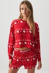 Hello Kitty Crop Top PJ Set