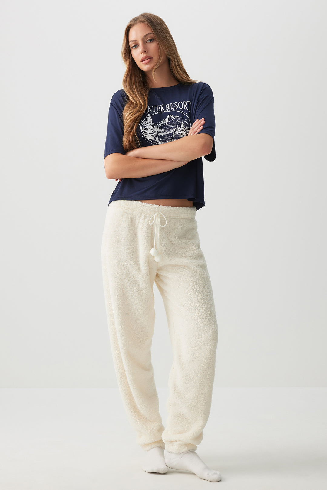 Jogging pyjama en tissu DREAMPLUSH