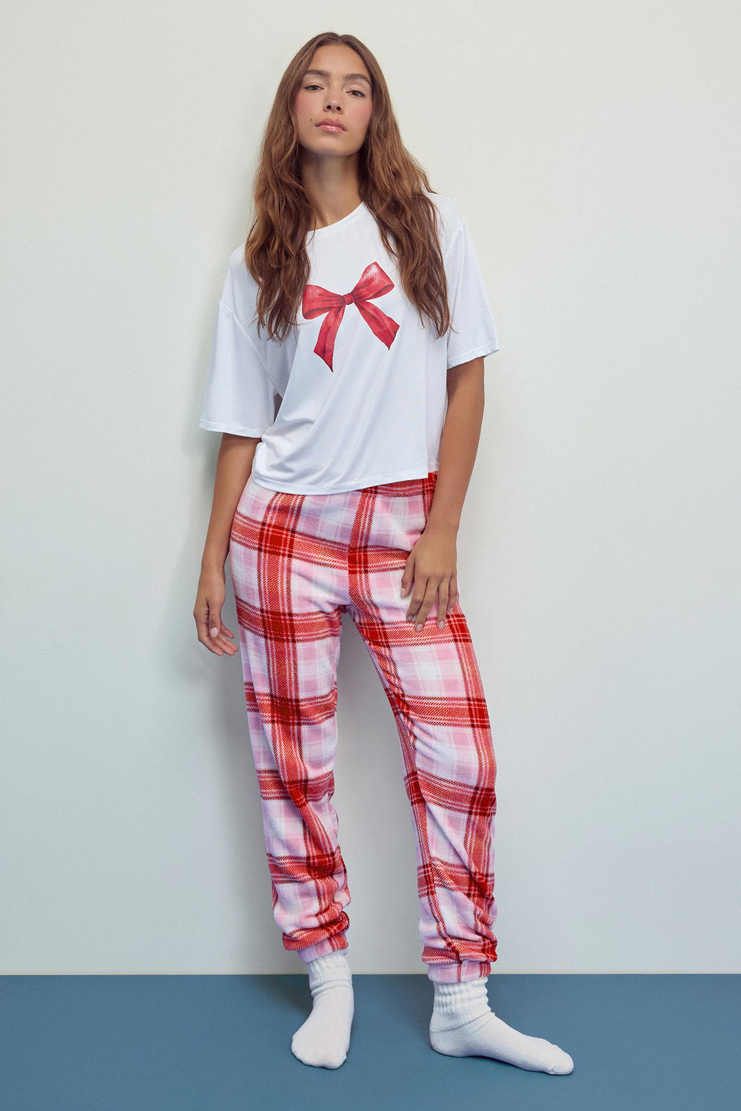 Pantalon de pyjama jogging en tissu SUNDAYSOFT