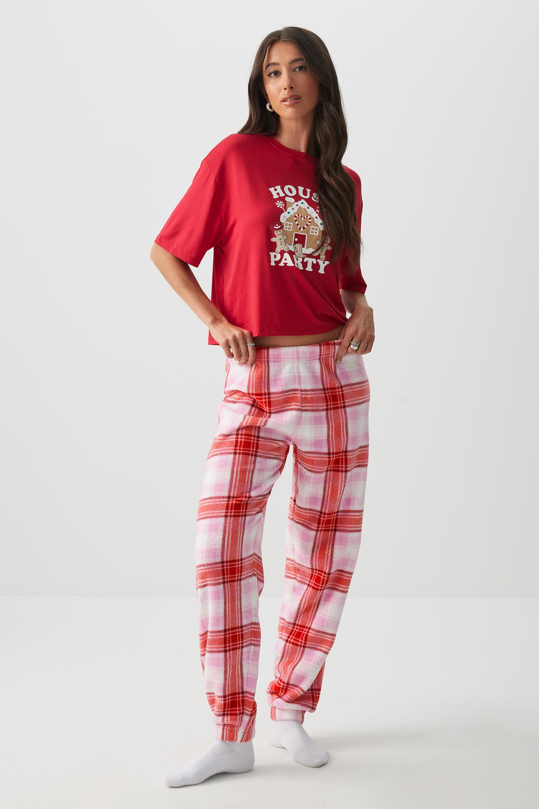 Pantalon de pyjama jogging en tissu SUNDAYSOFT