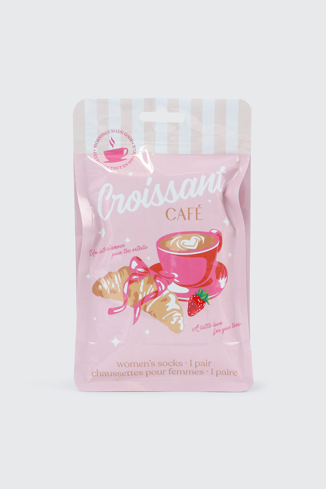 Chaussettes croissant et café