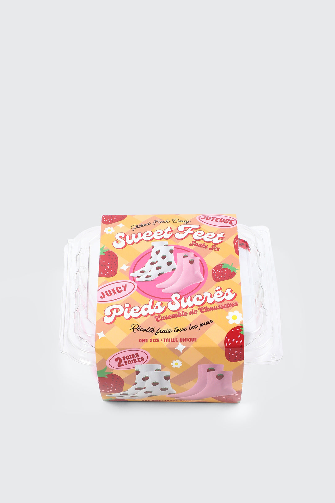 Ensemble de 2 paires de chaussettes fraises