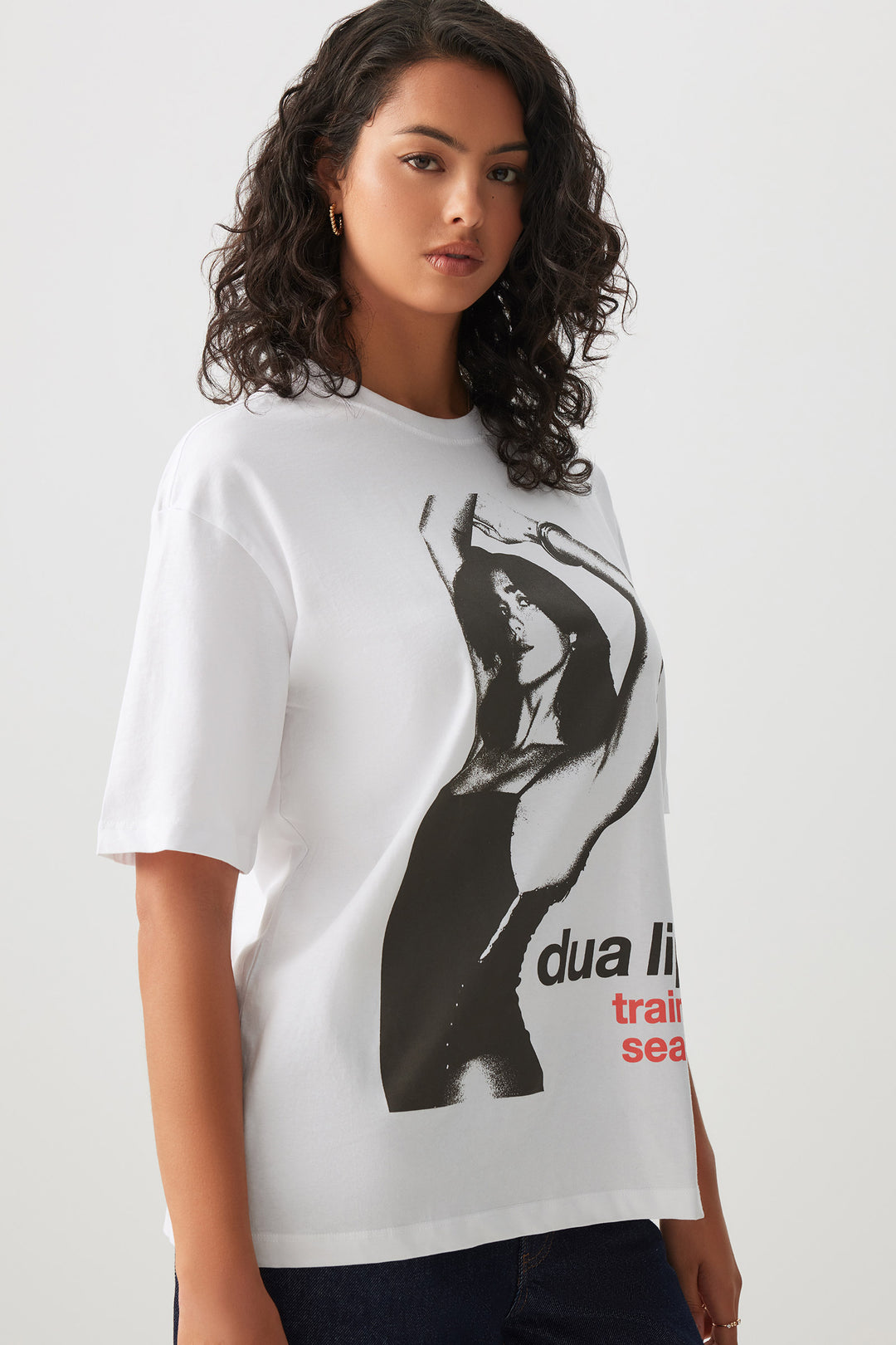 T-shirt Dua Lipa ample
