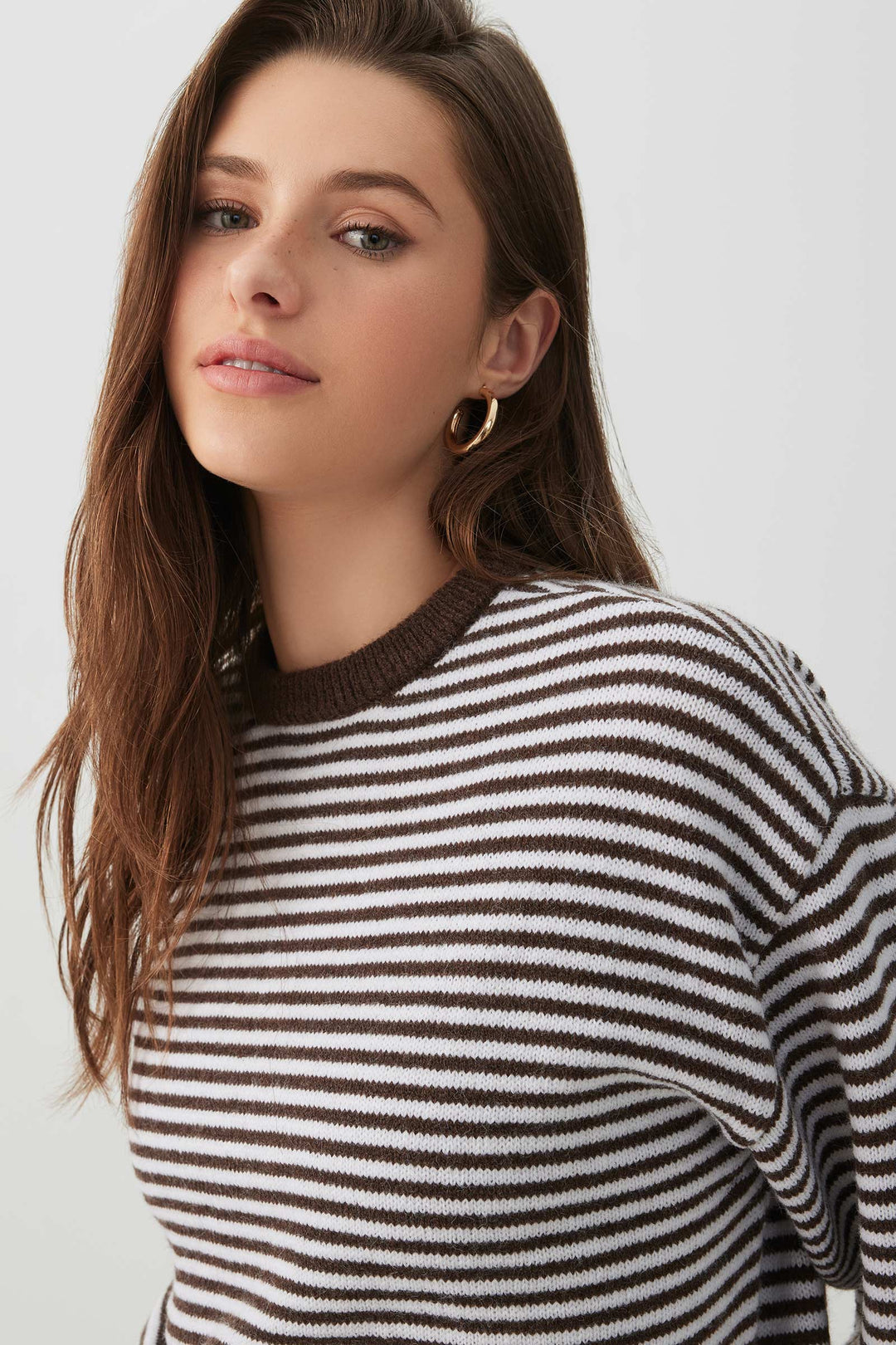 Striped Crew Neck Sweater