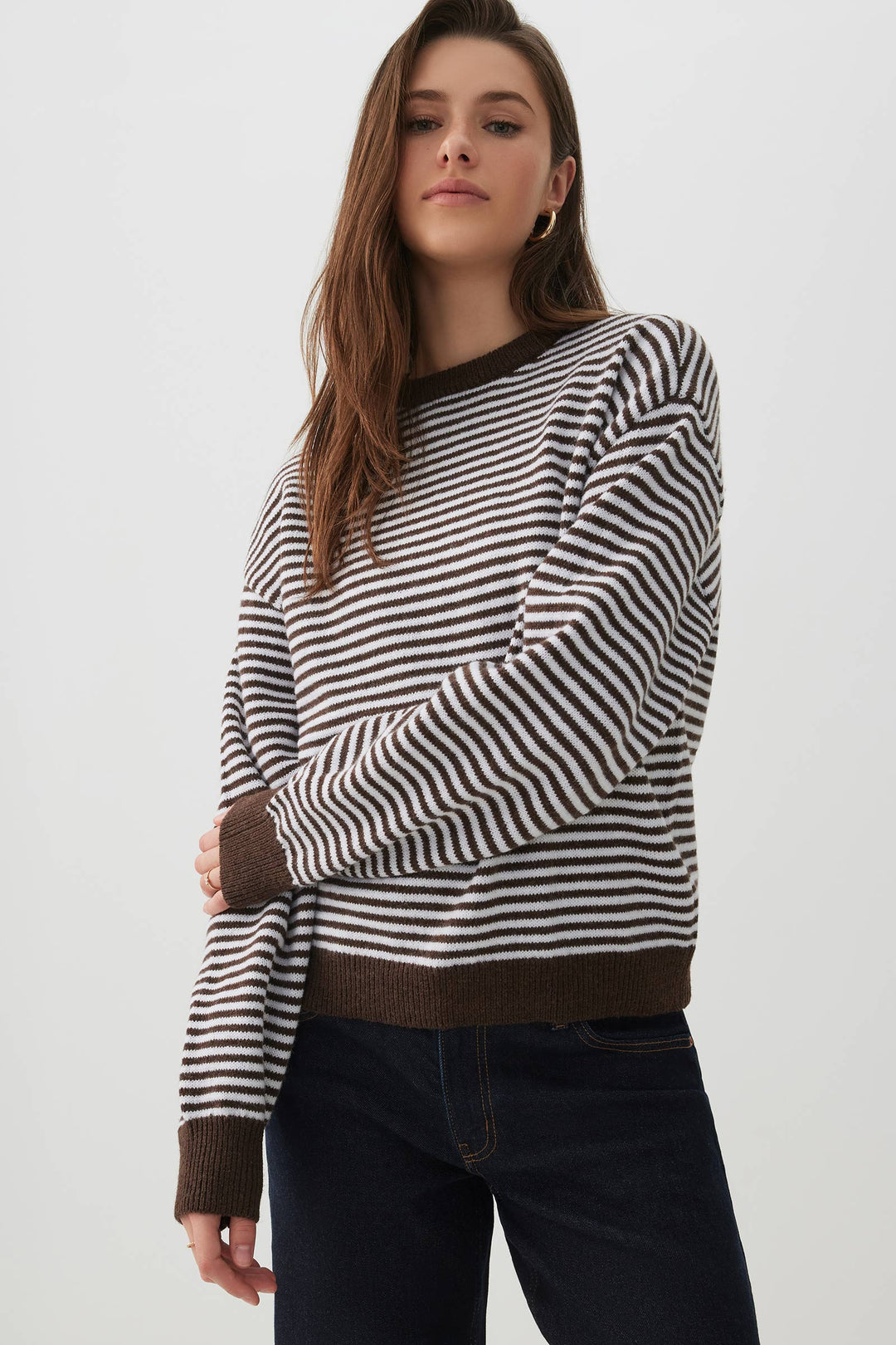 Striped Crew Neck Sweater