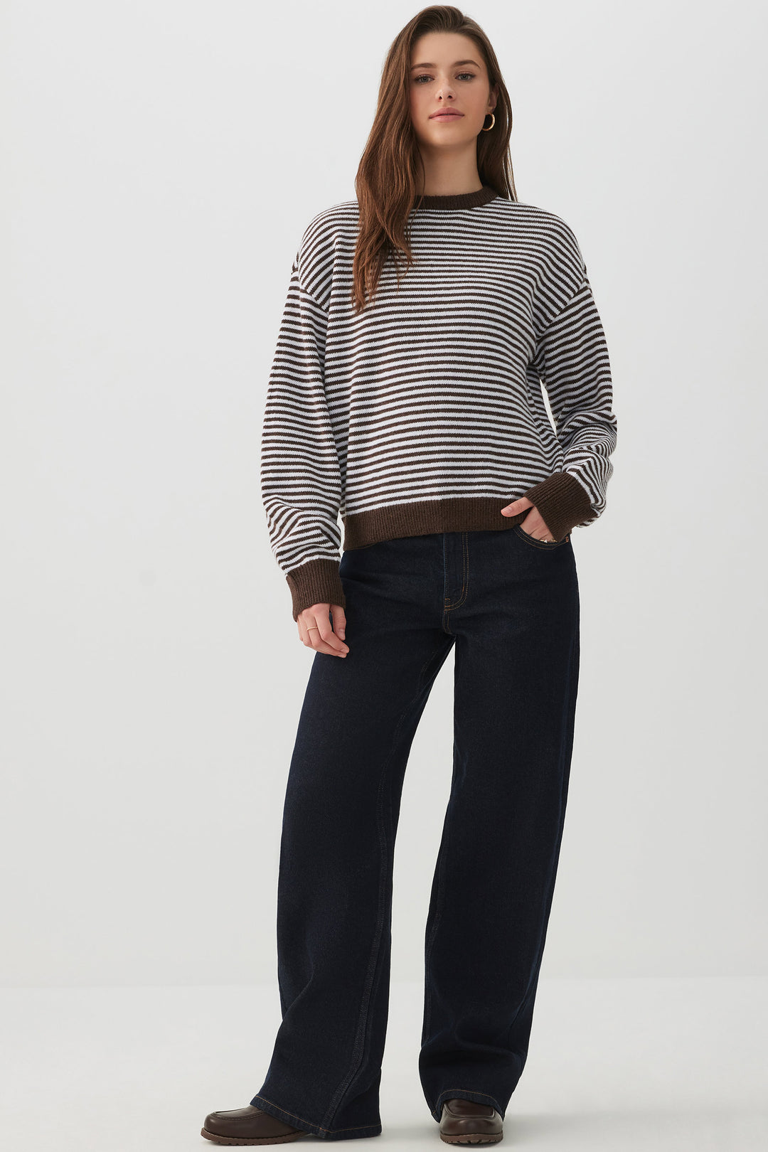 Striped Crew Neck Sweater