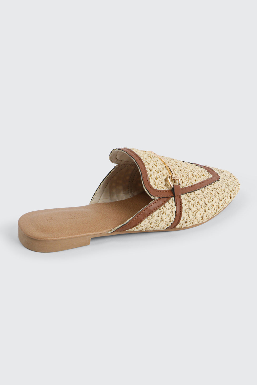 Raffia Loafer Mules