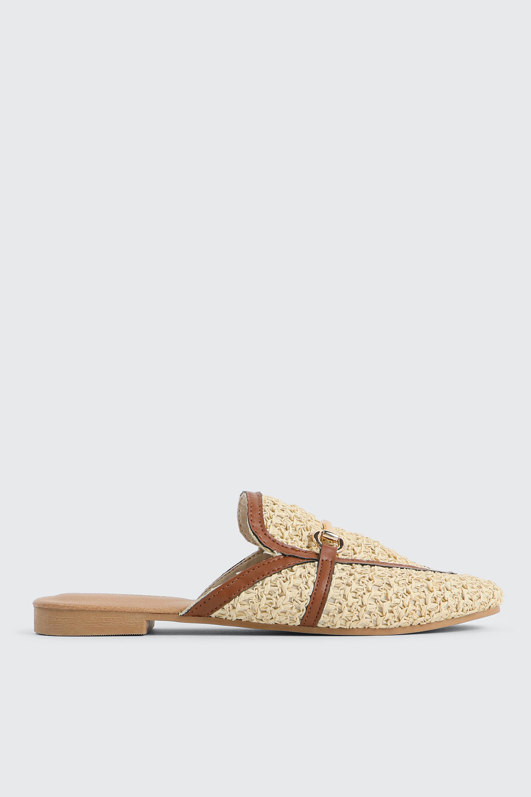 Raffia Loafer Mules
