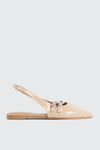 Double Buckle Slingback Flats