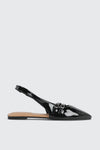 Double Buckle Slingback Flats
