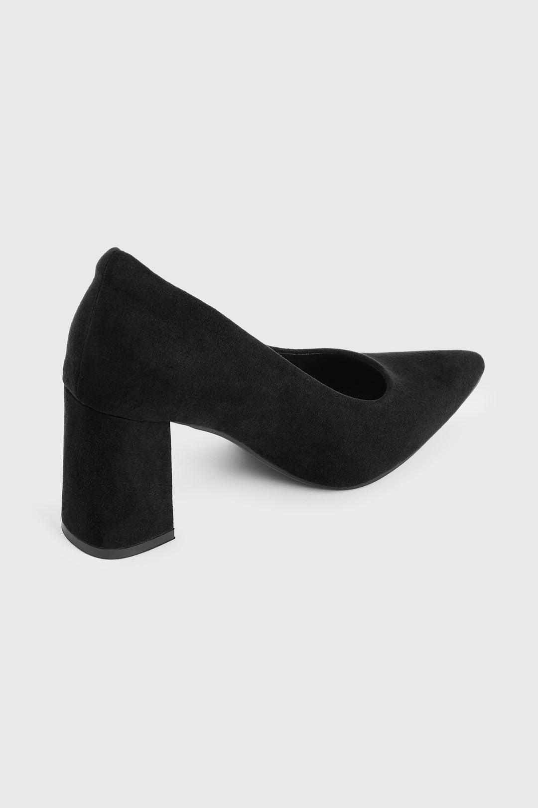 Escarpins en faux suède à talon bloc