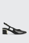 Slingback Block Heel Pumps