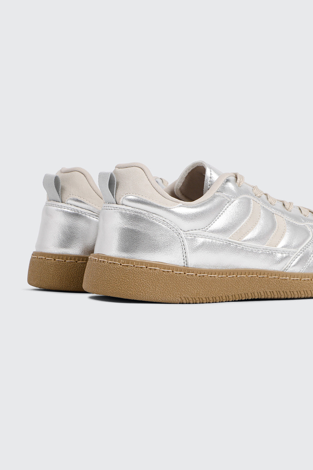 Faux suede & Metallic Sneakers