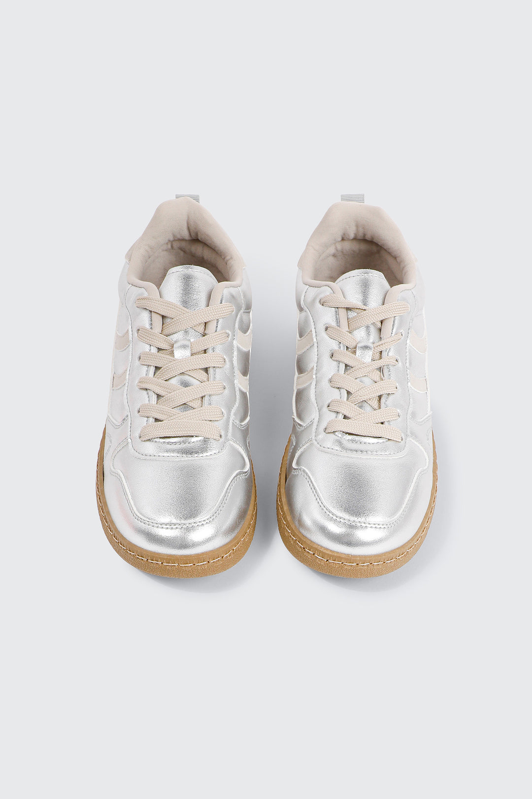 Faux suede & Metallic Sneakers