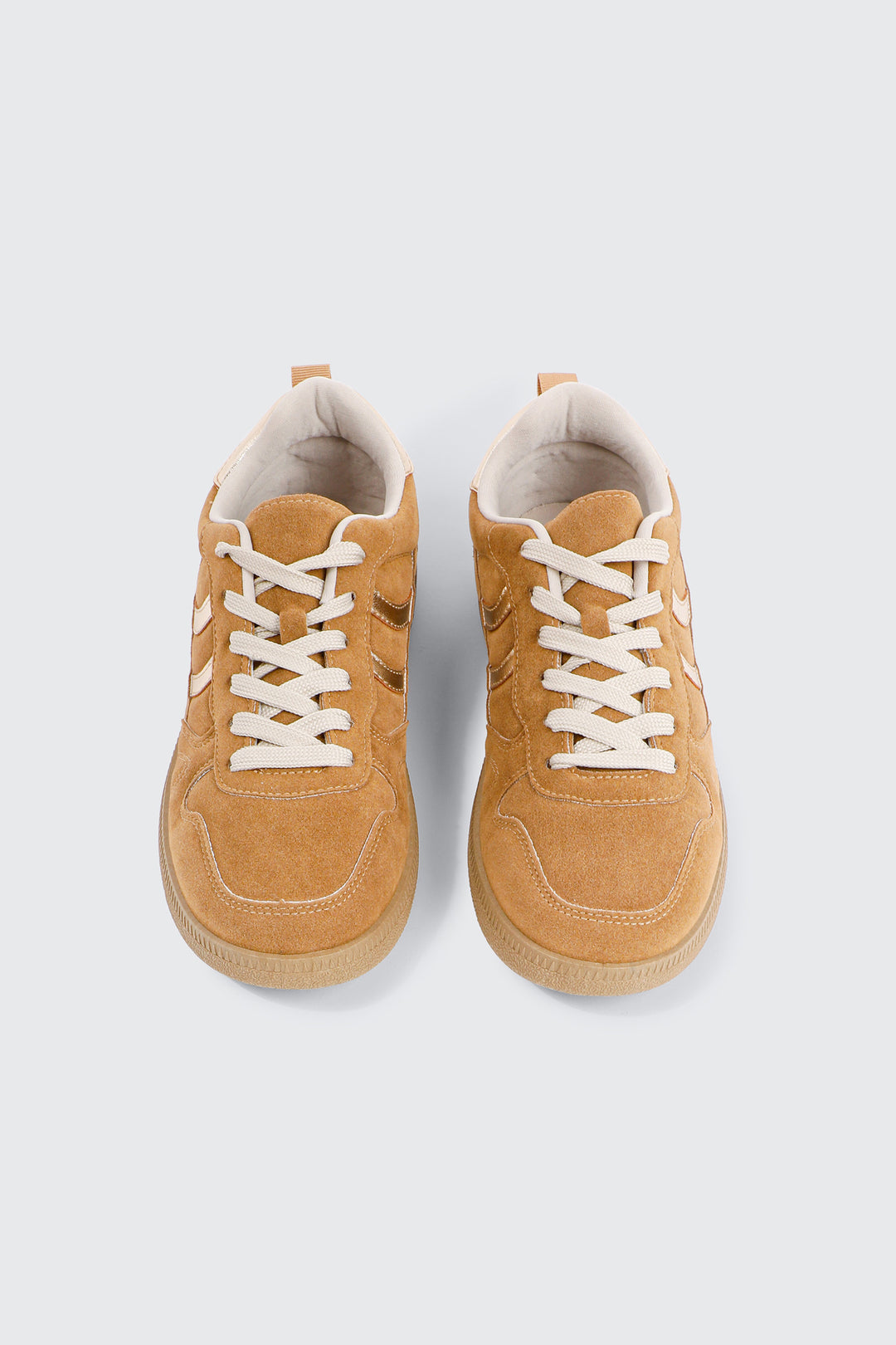 Faux suede & Metallic Sneakers