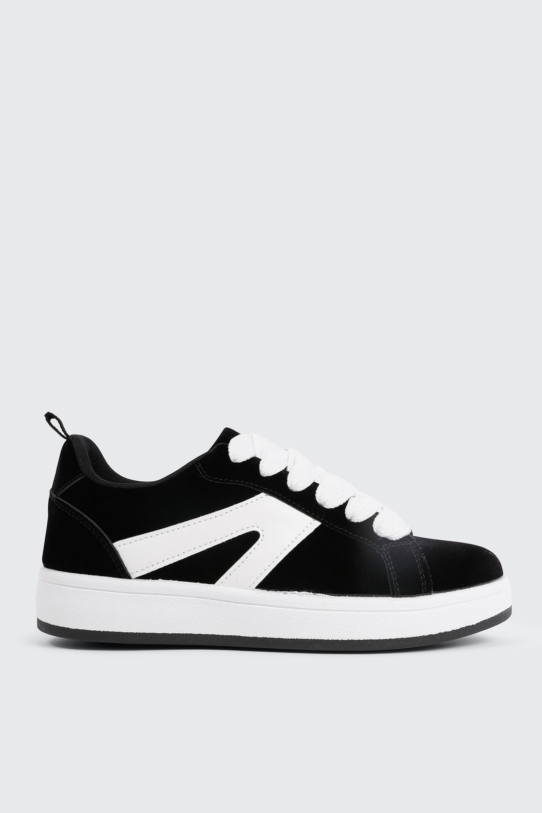Faux Suede Contrast Sneakers