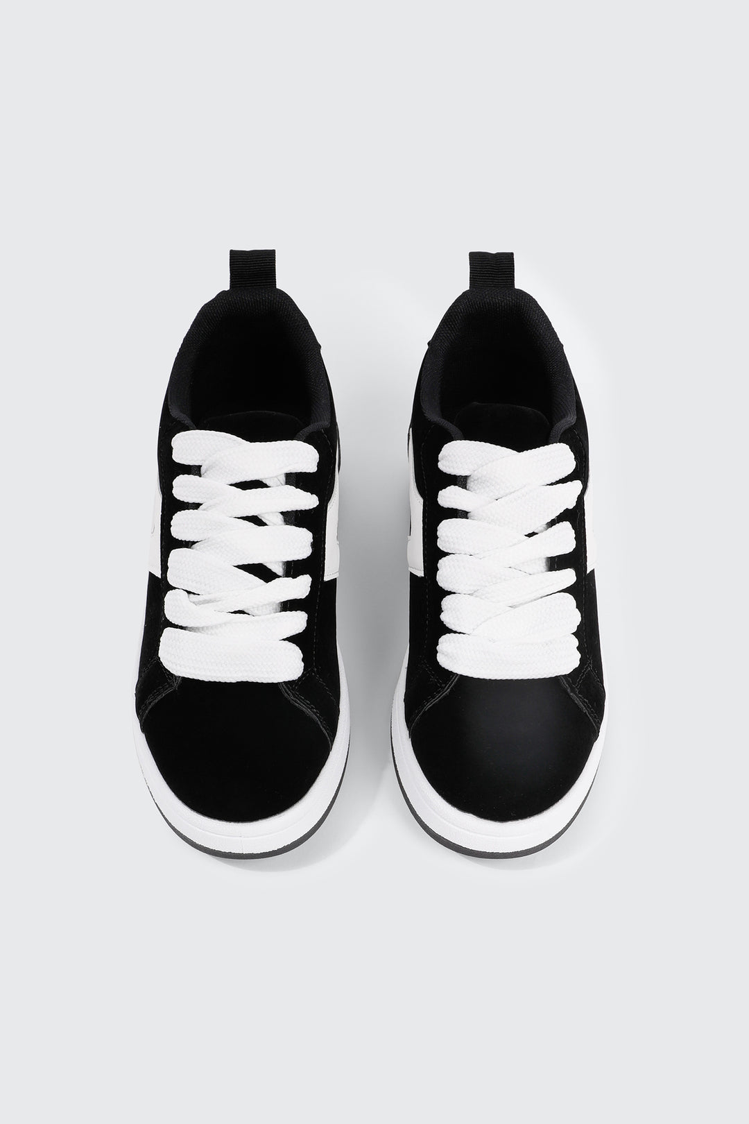 Faux Suede Contrast Sneakers