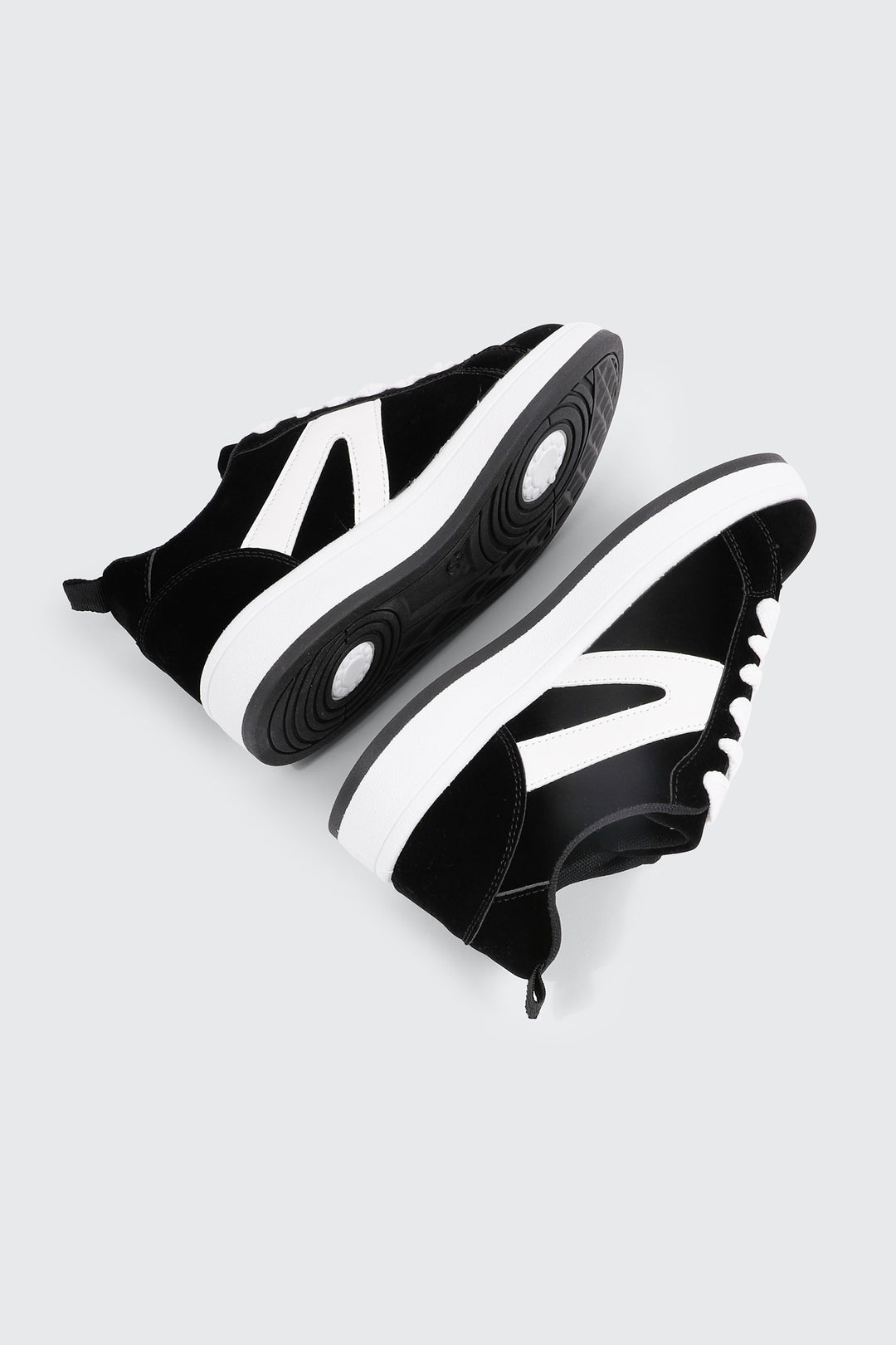 Faux Suede Contrast Sneakers