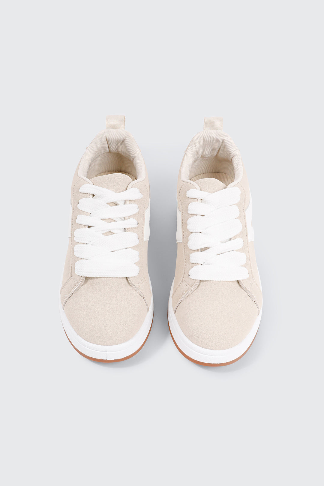 Faux Suede Contrast Sneakers
