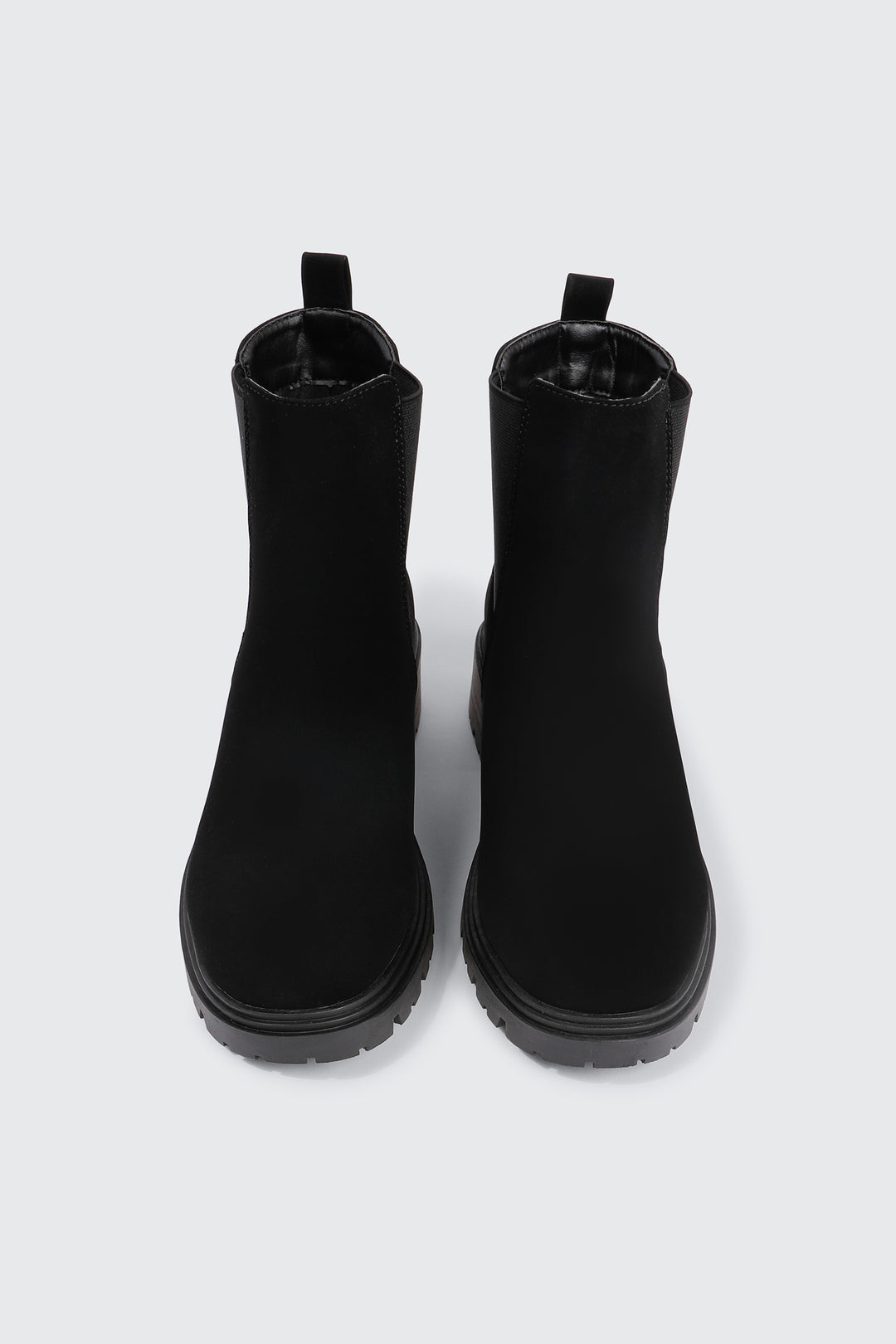 Faux Suede Chelsea Boots