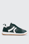 Faux Suede & Leather Contrast Sneakers