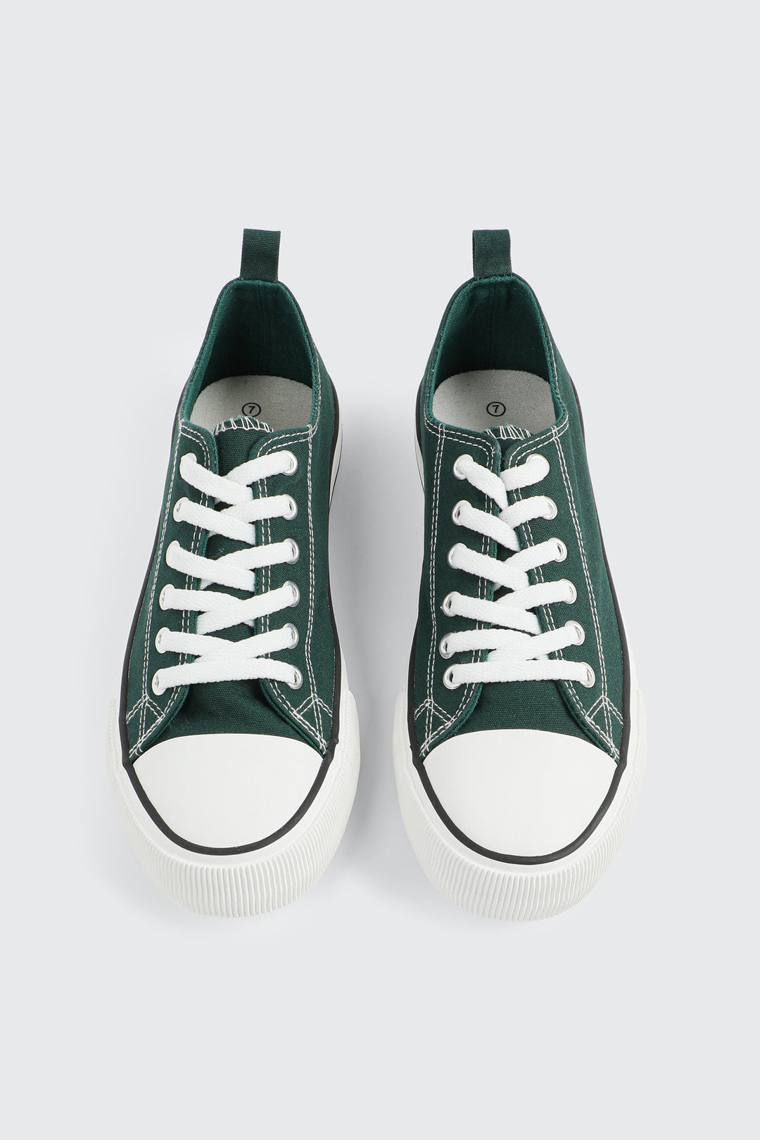 Low Top Sneakers with Toe Cap