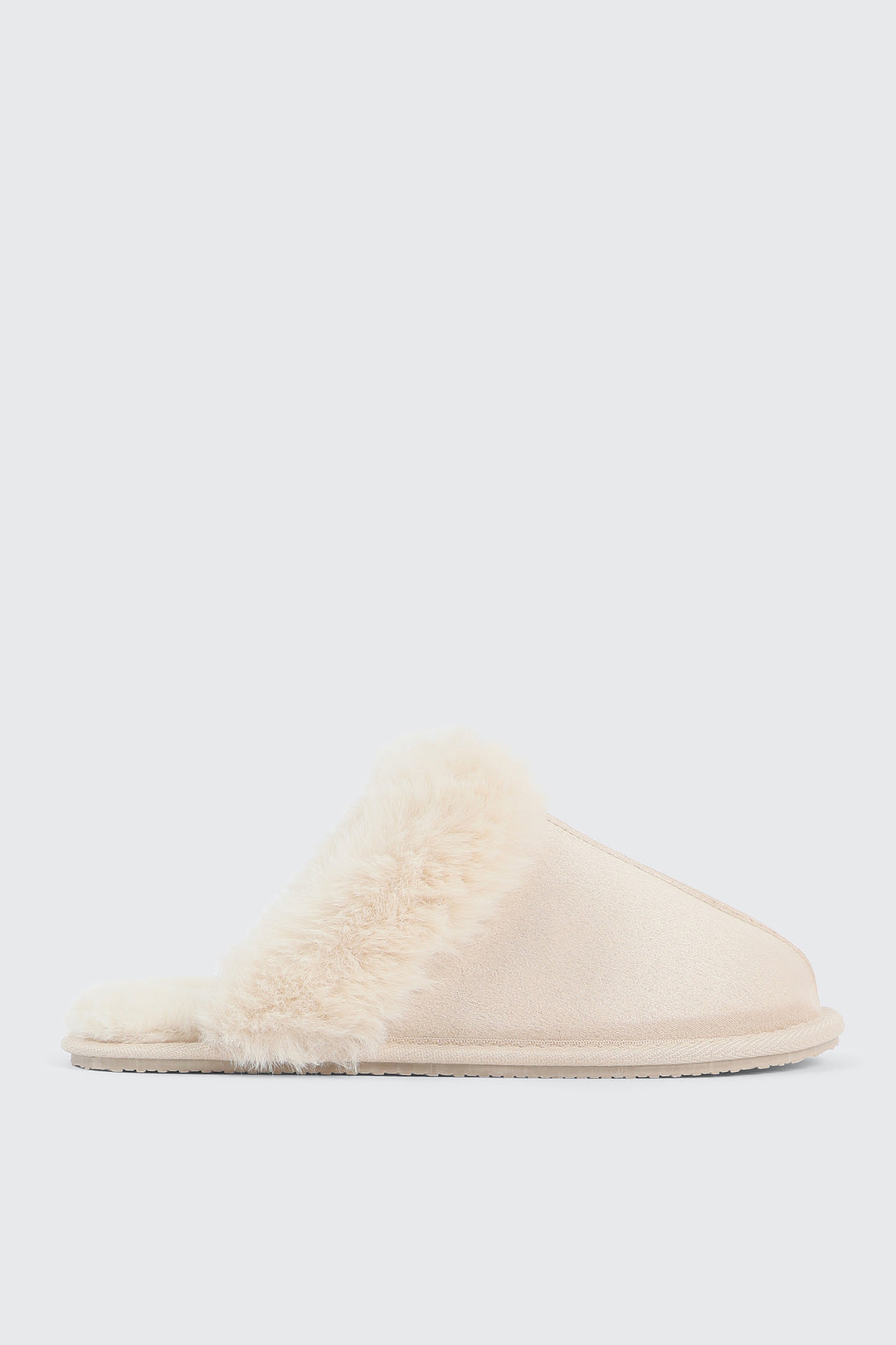 Mule Slippers with Fur Lining