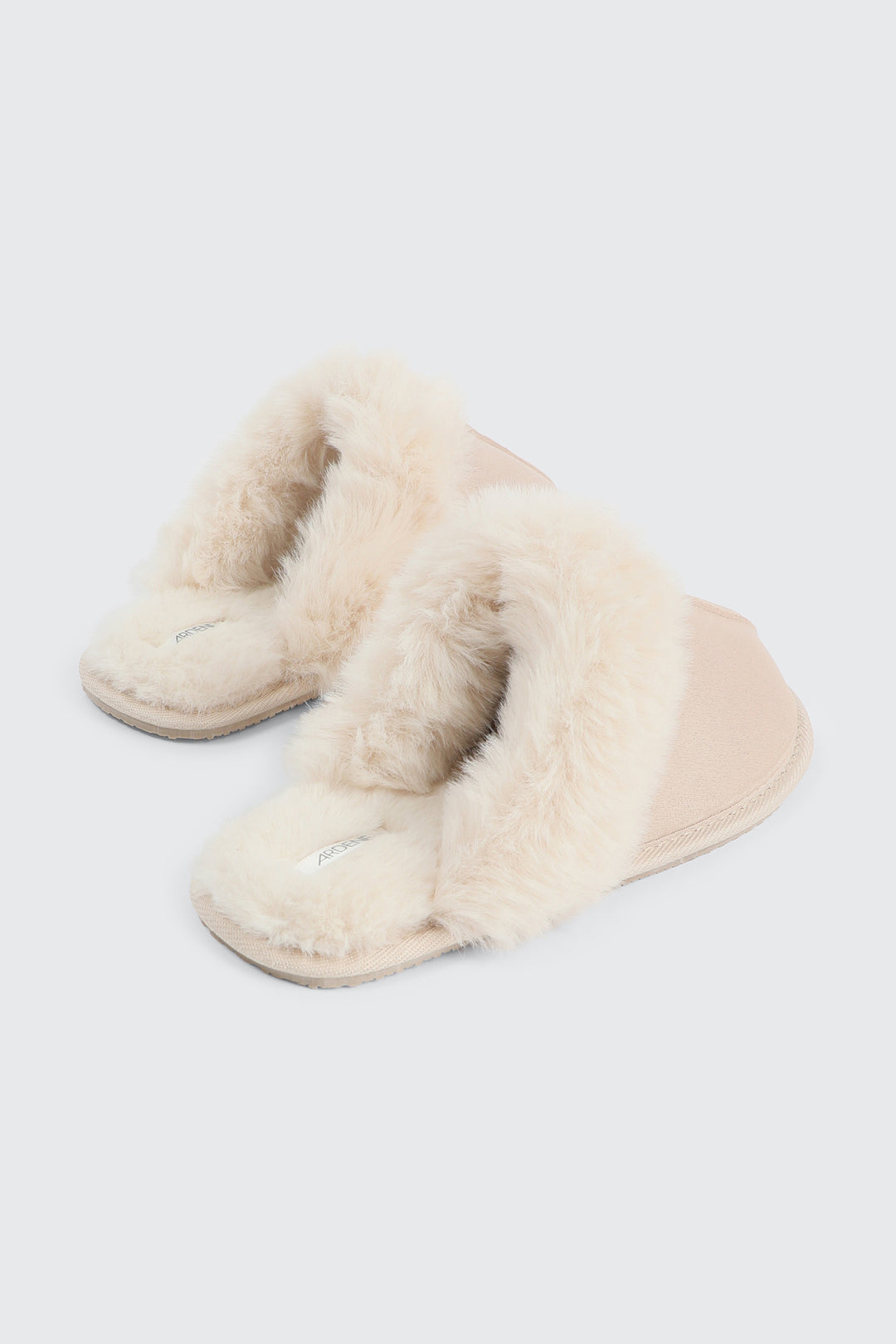 Mule Slippers with Fur Lining