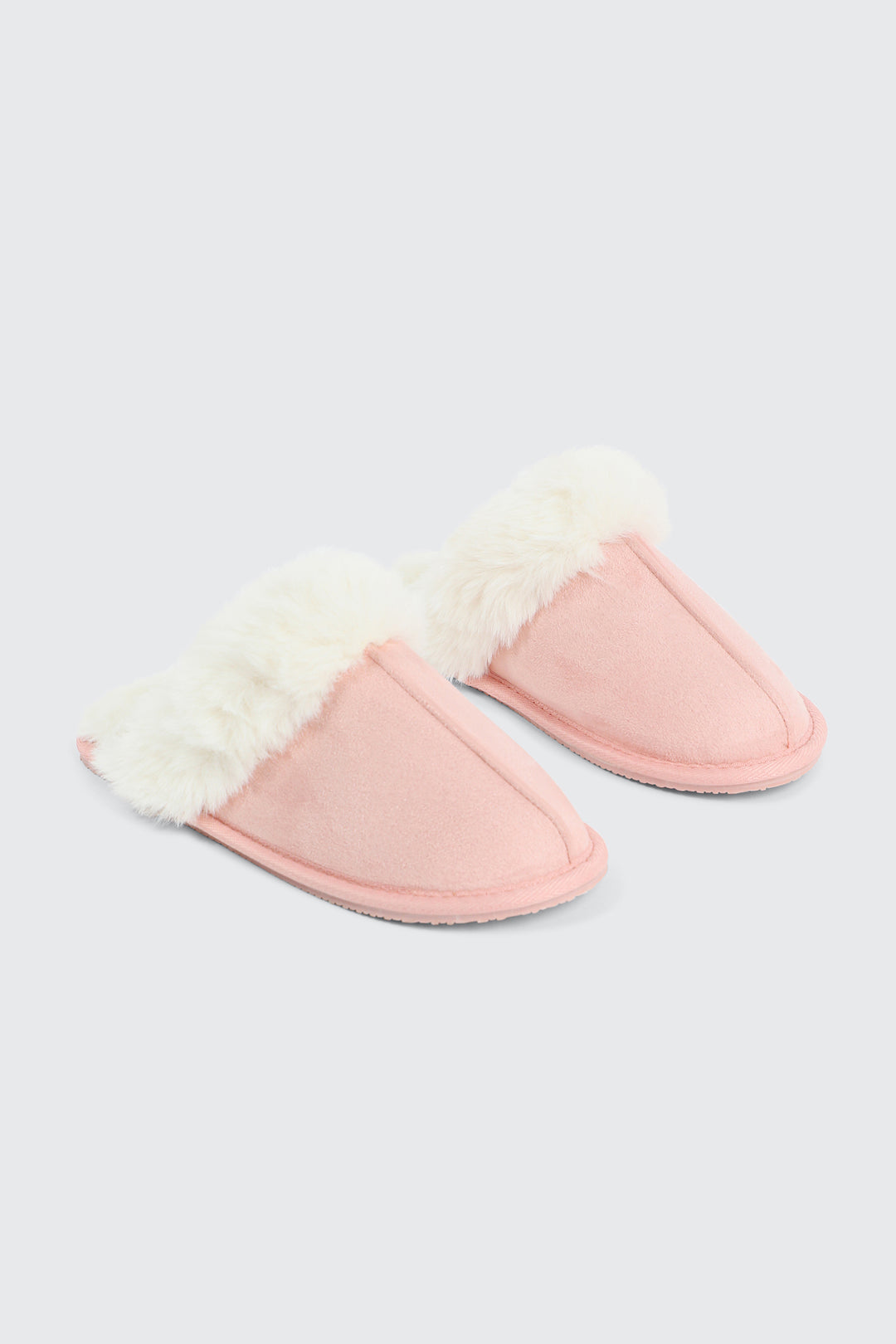 Mule Slippers with Fur Lining