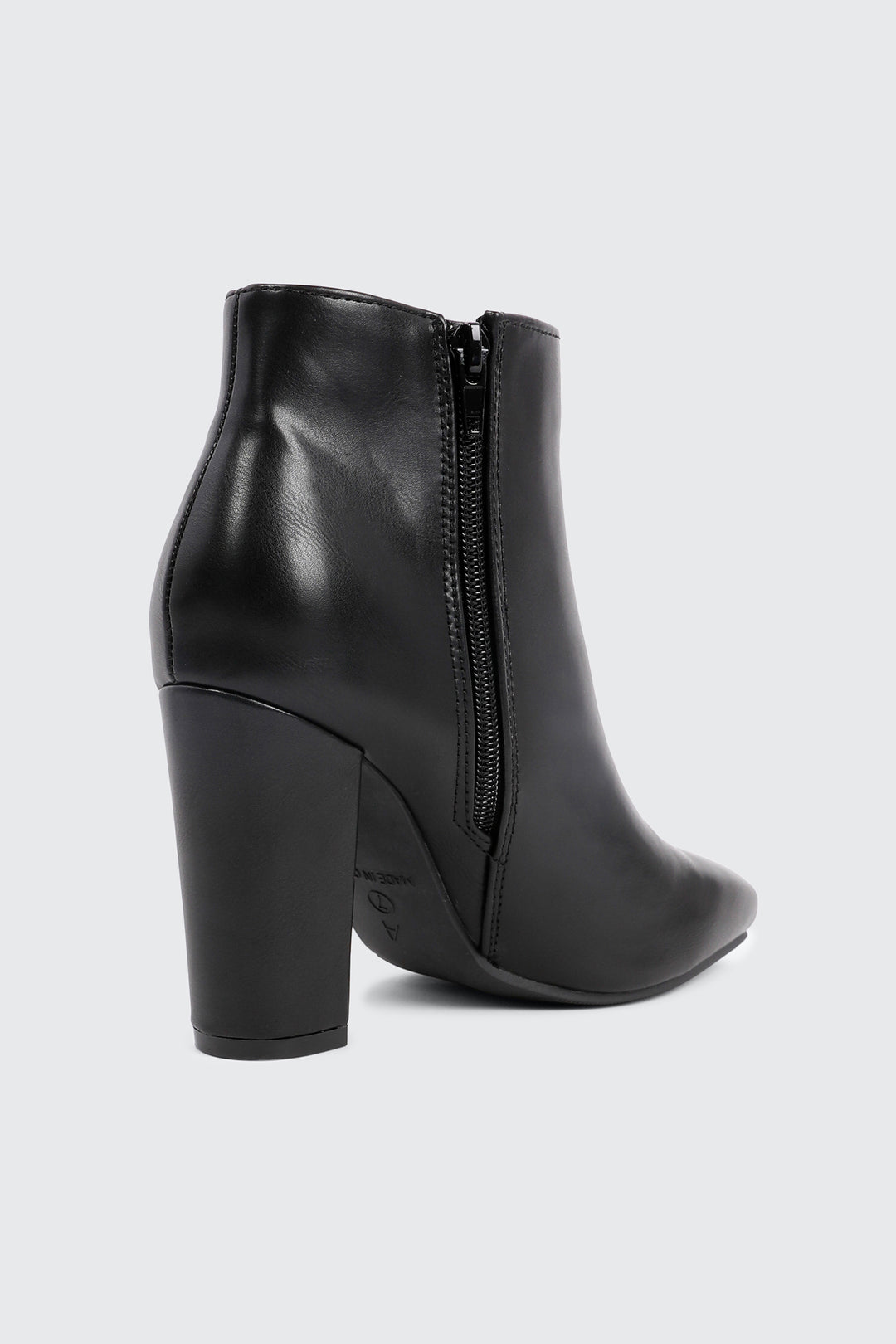 Square Toe Block Heel Booties