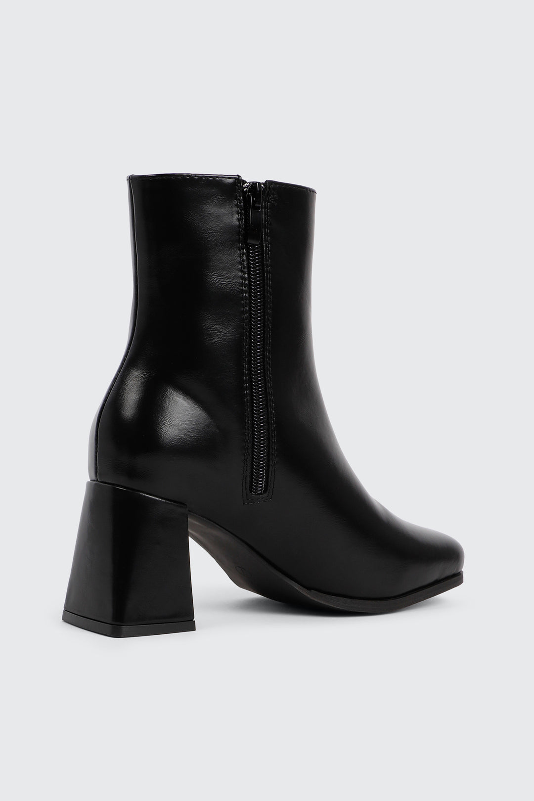 Flare Heel Ankle Boots