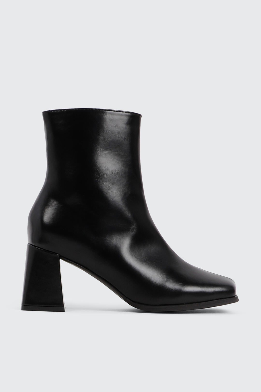 Flare Heel Ankle Boots