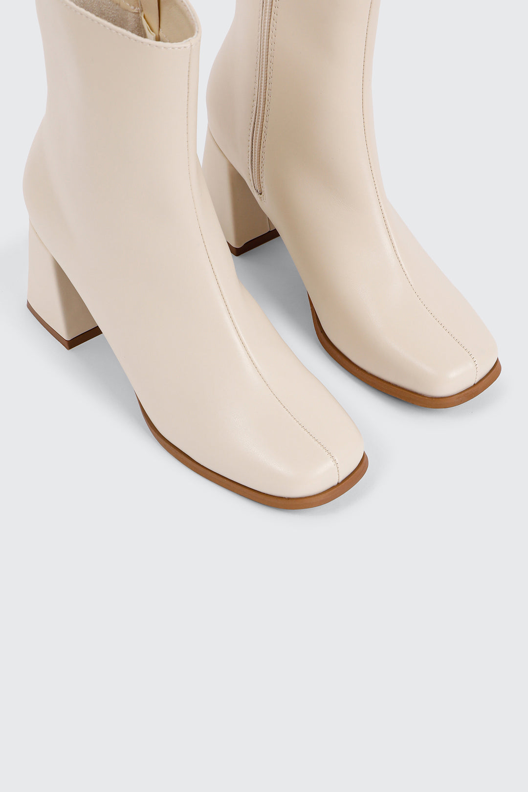 Flare Heel Ankle Boots