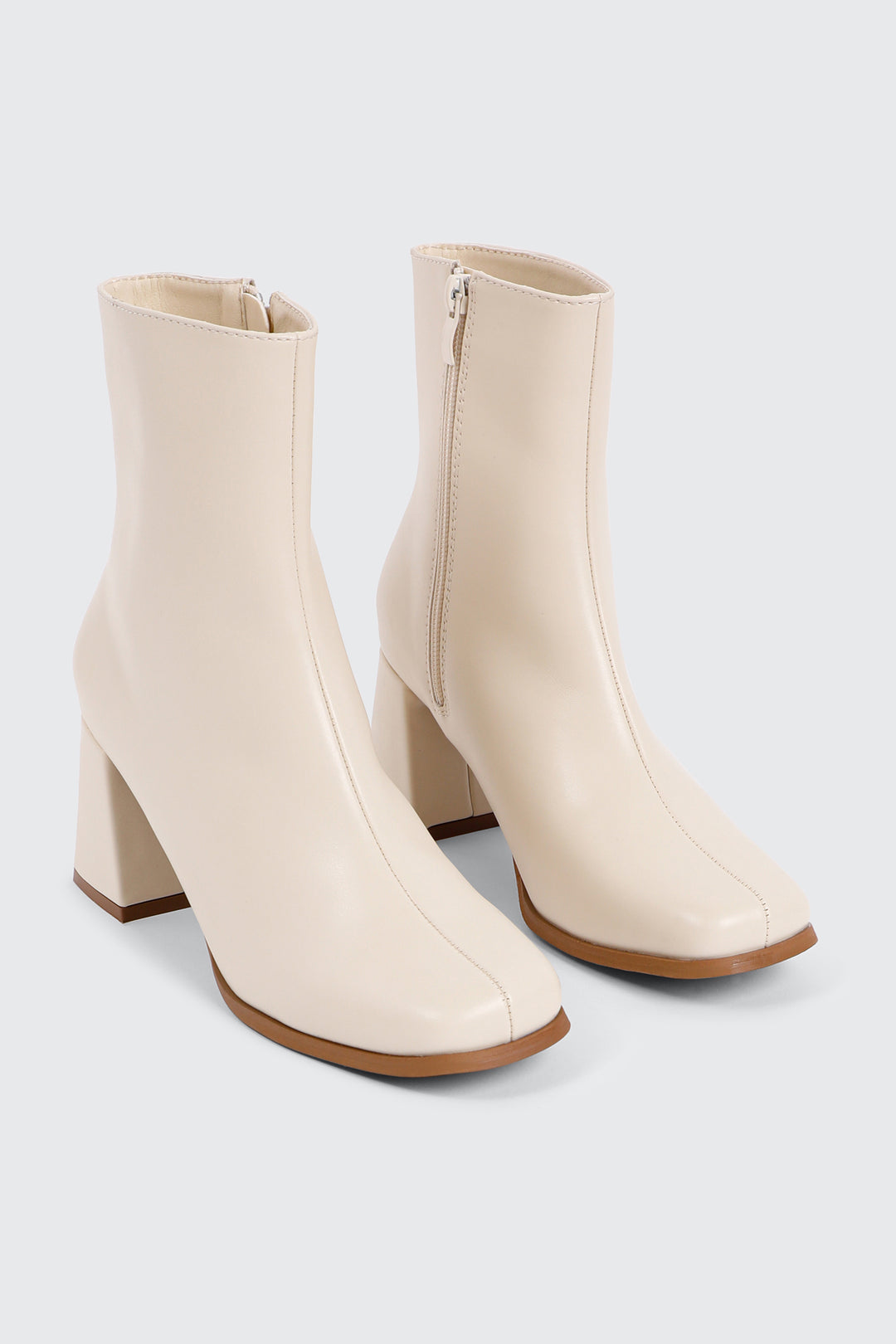 Flare Heel Ankle Boots