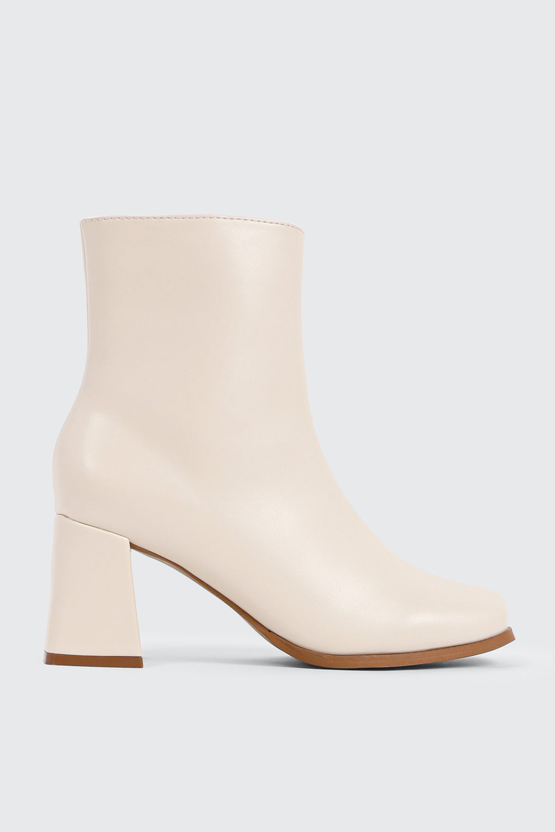 Flare Heel Ankle Boots