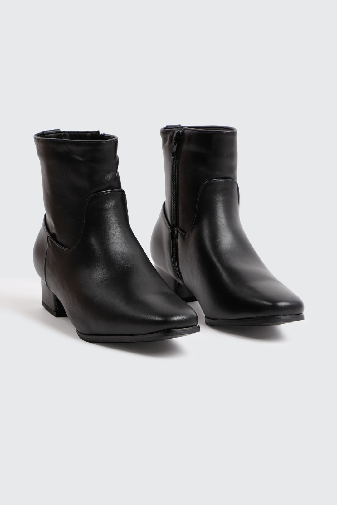 Elongated Square Toe Booties