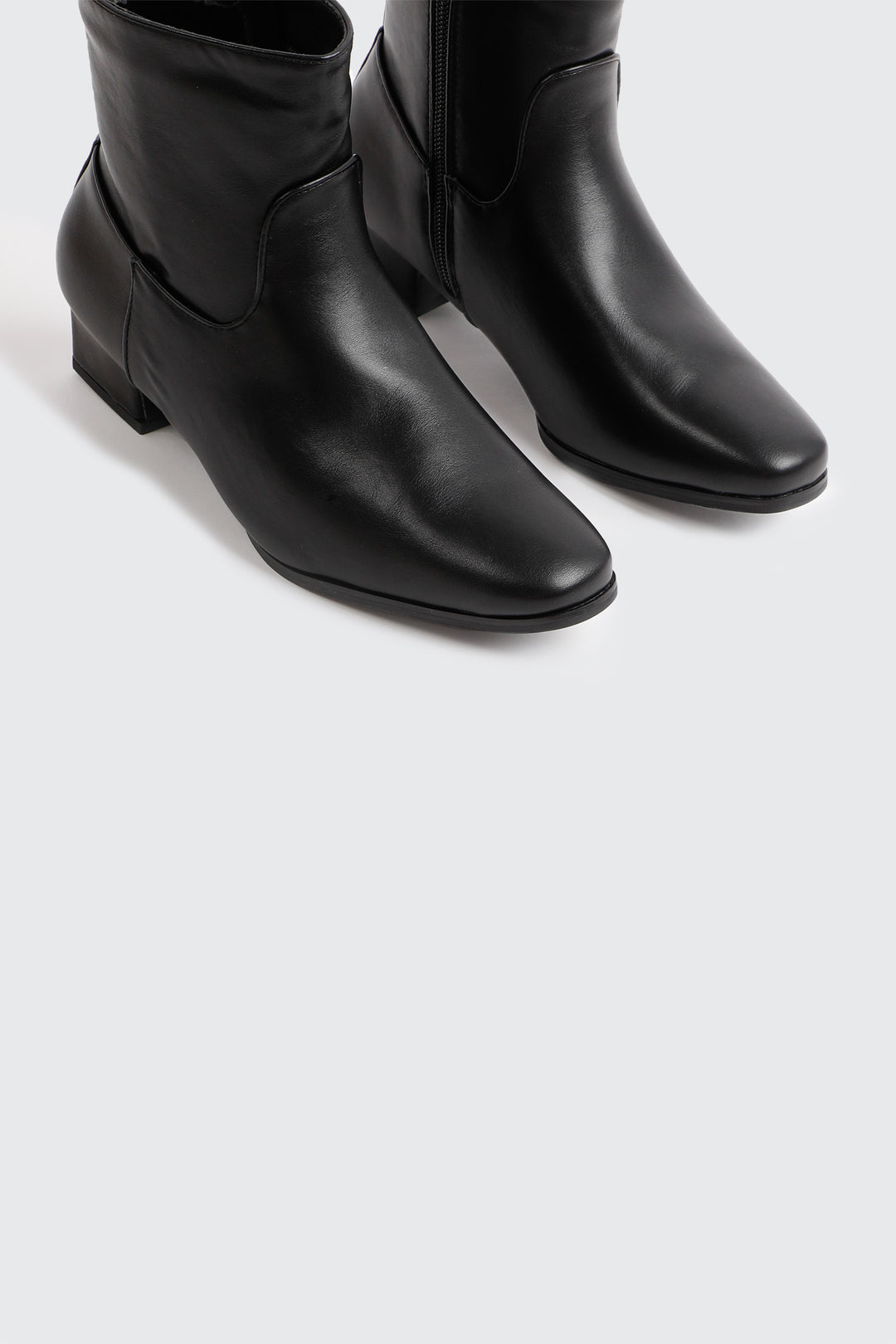 Elongated Square Toe Booties