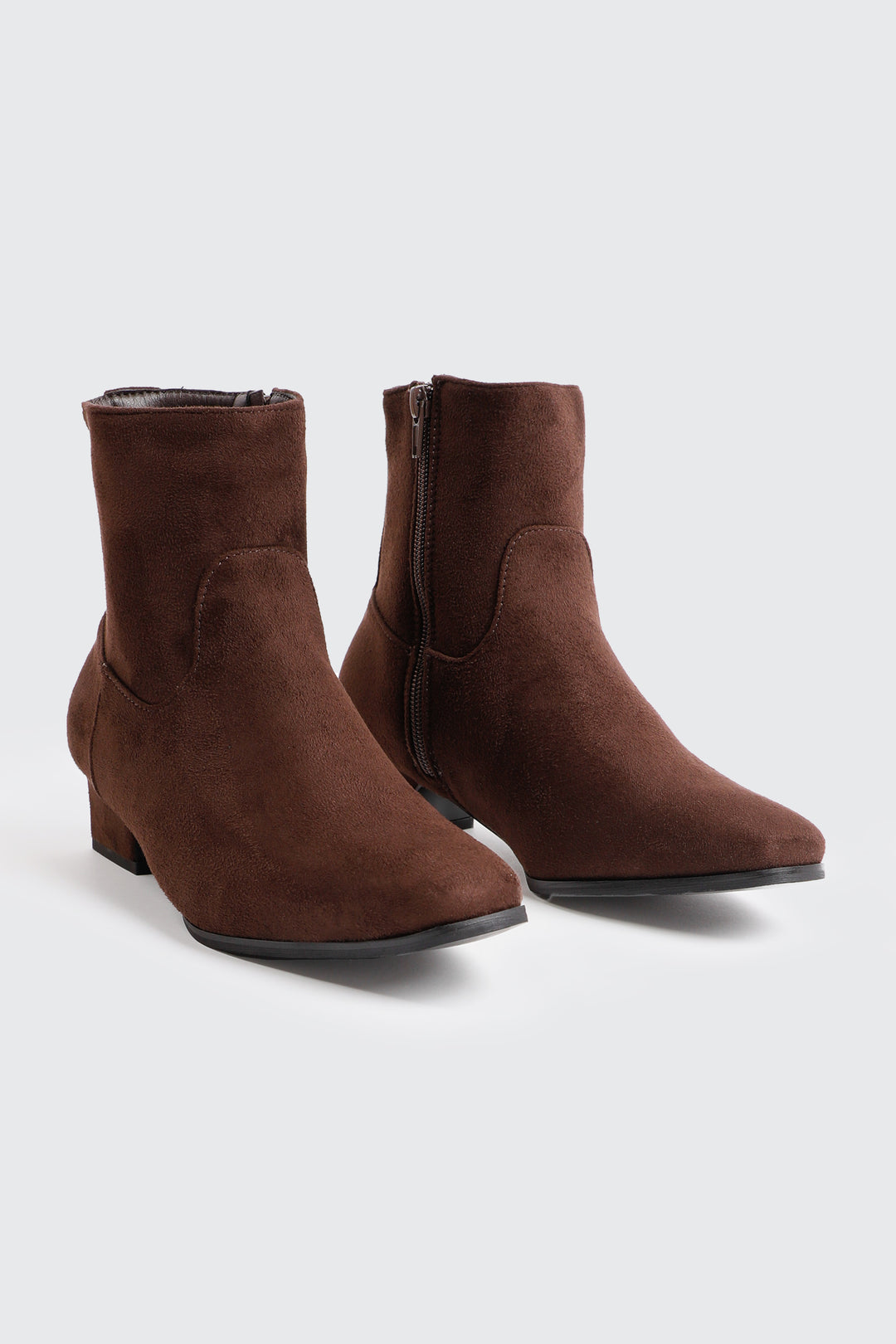 Elongated Square Toe Booties