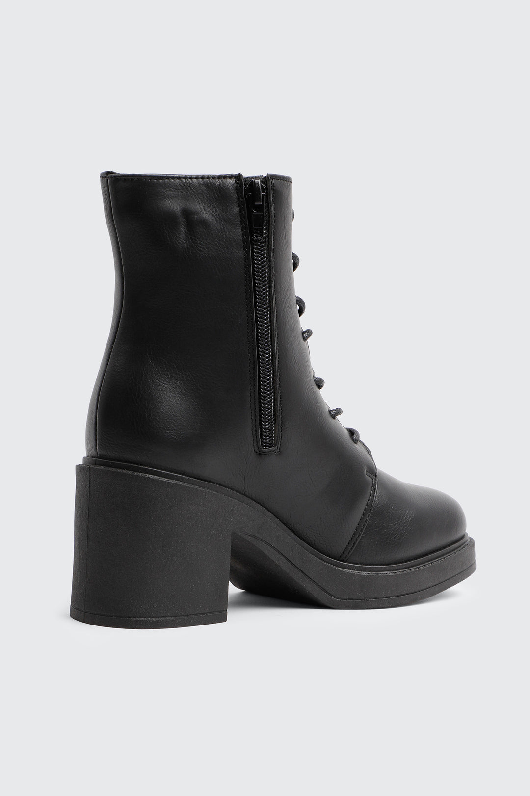 Lace Up Platform Ankle Boots