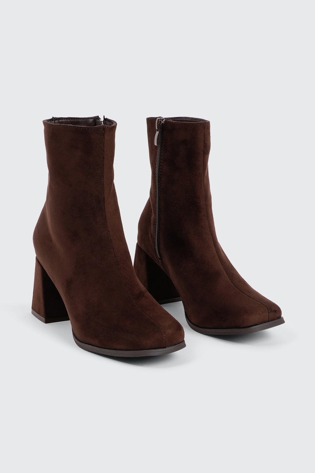 Flare Heel Ankle Boots