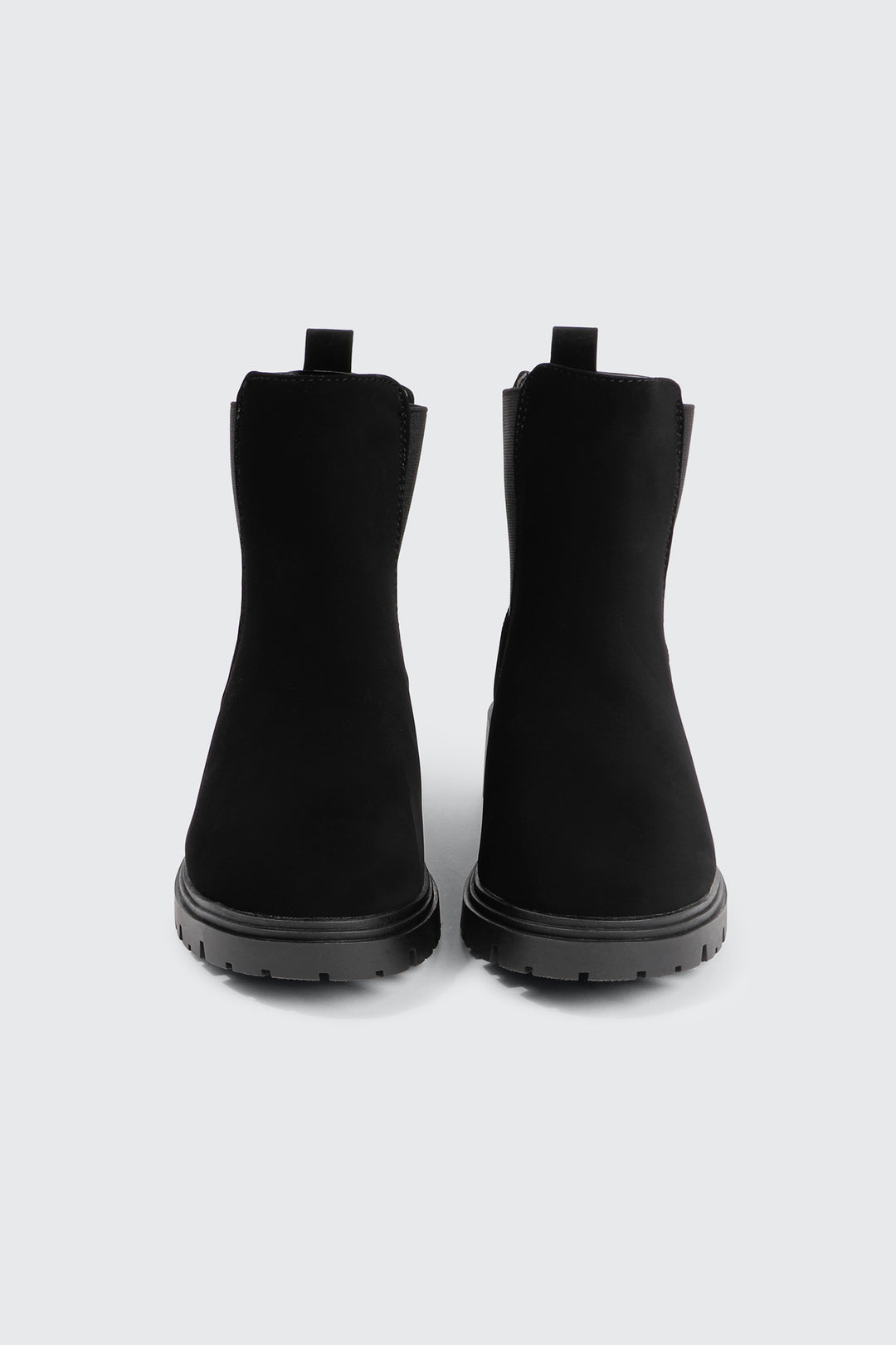 Faux Suede Chelsea Boots