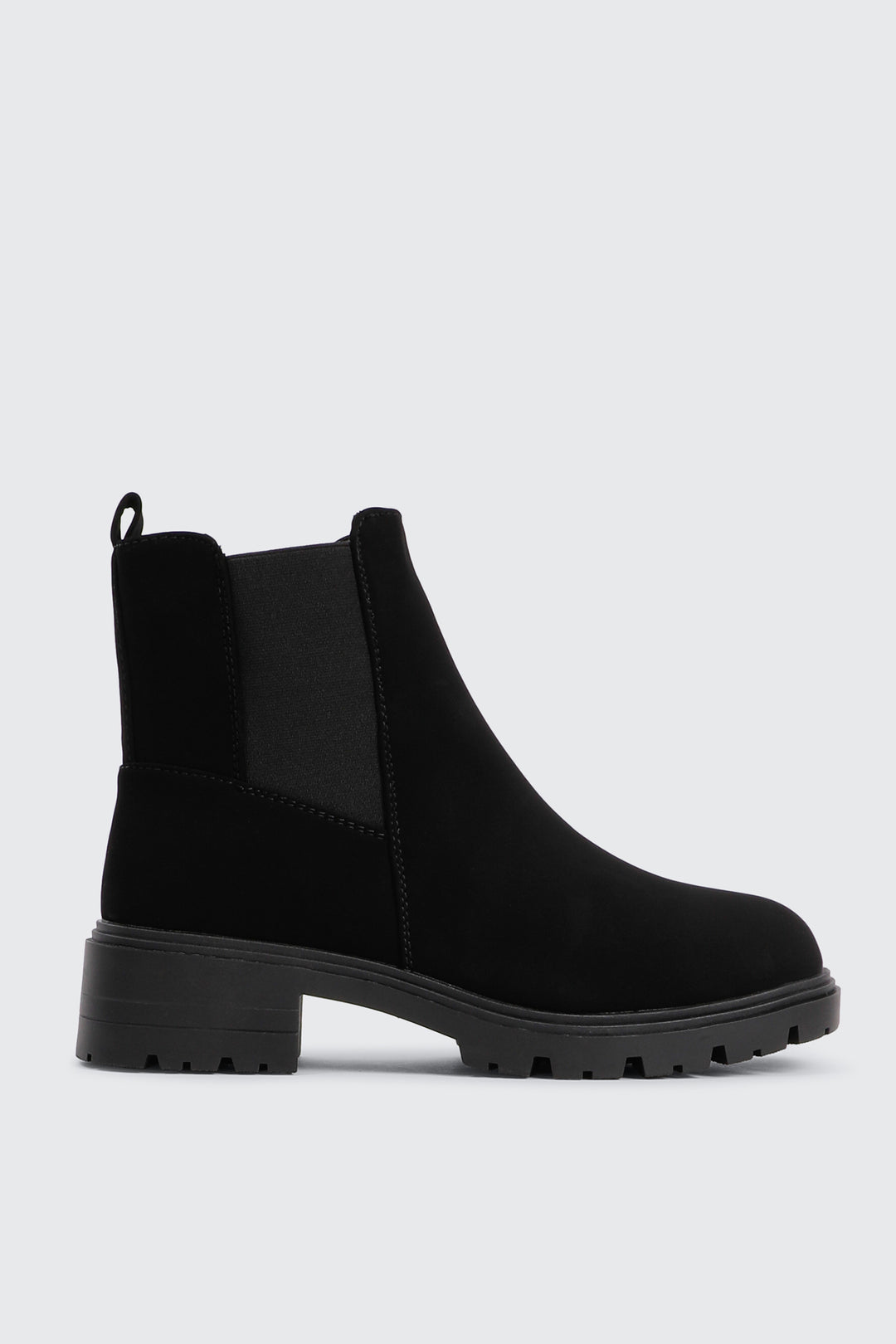 Faux Suede Chelsea Boots