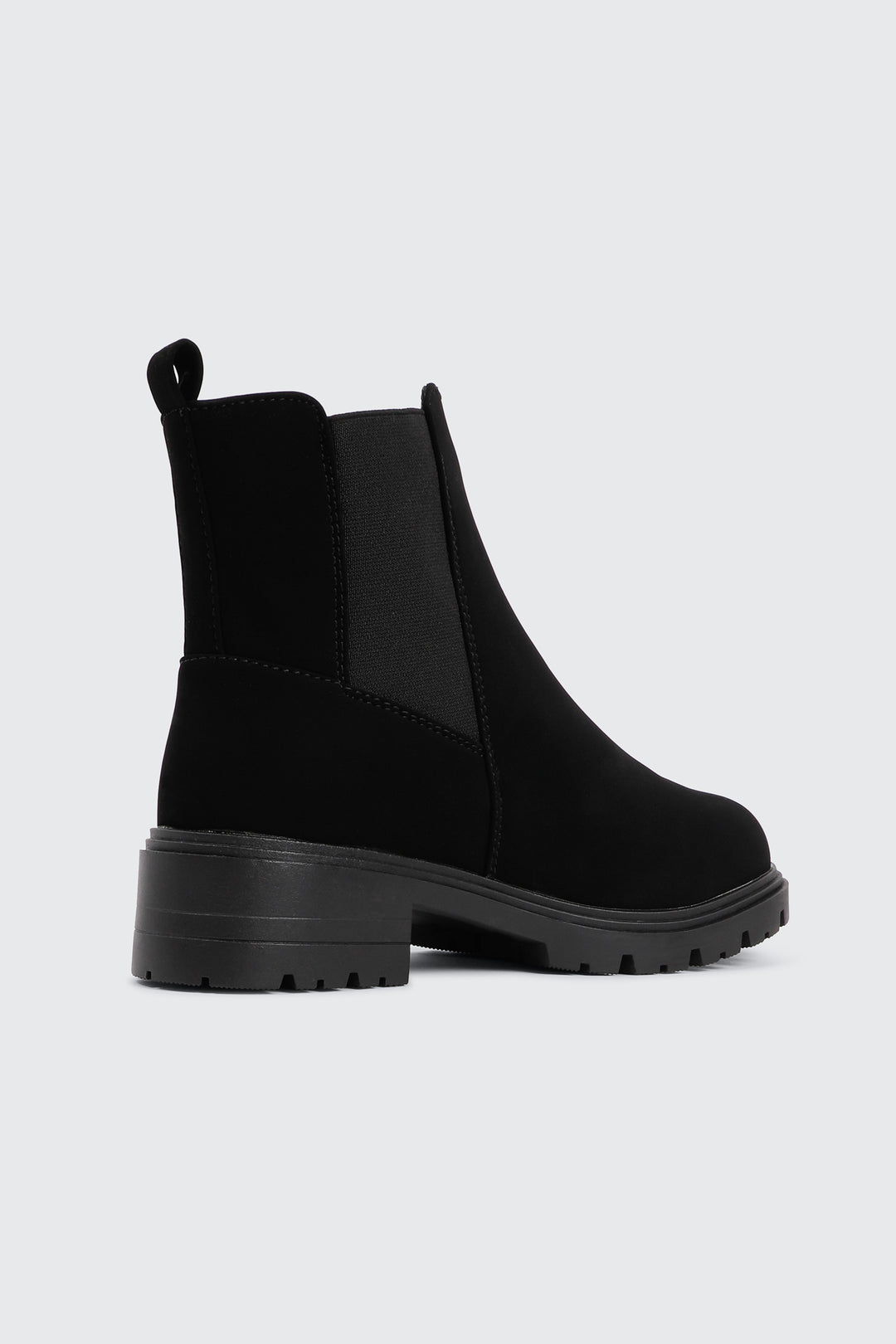 Faux Suede Chelsea Boots