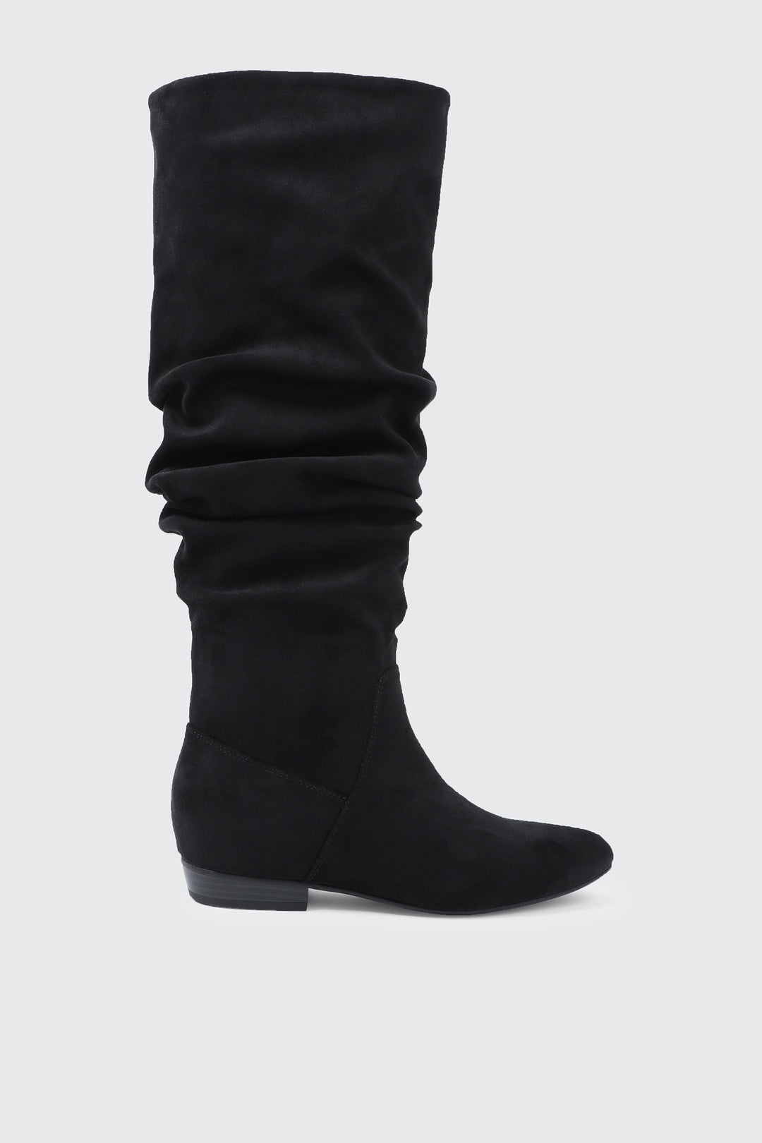 Ruched Knee High Boots