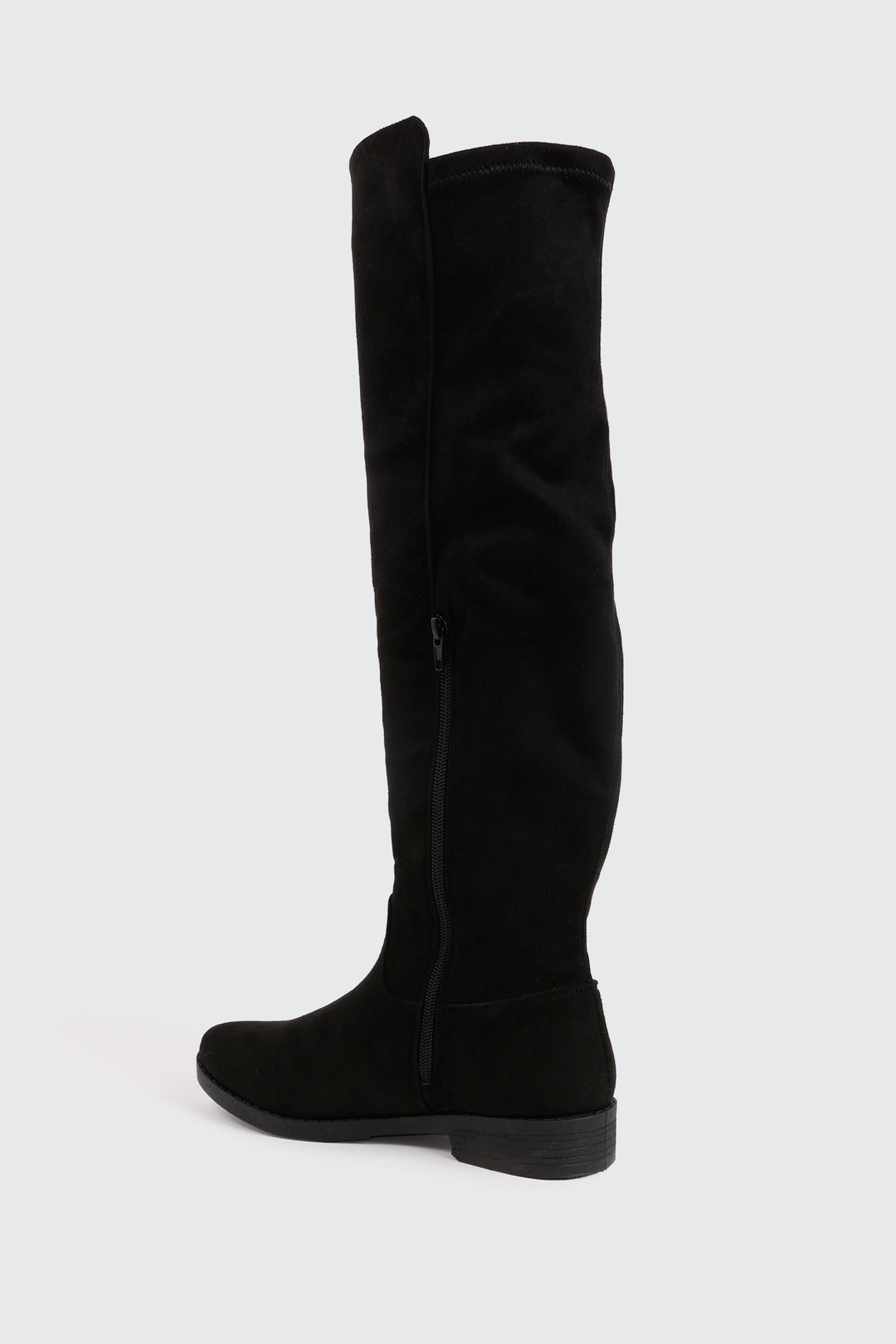 Faux Suede Over-the-Knee Boots